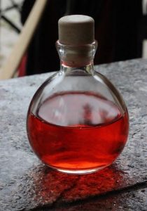 Botella de bruja con pocion