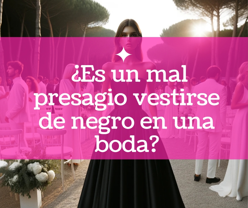 ¿Es un mal presagio vestirse de negro en una boda?